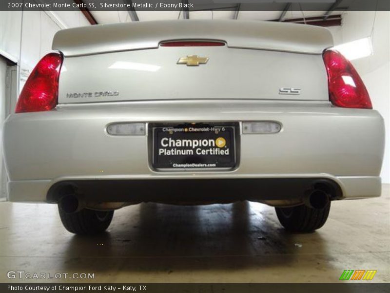 Silverstone Metallic / Ebony Black 2007 Chevrolet Monte Carlo SS