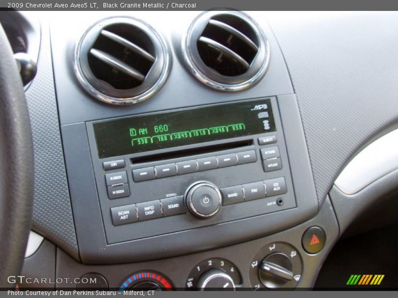 Black Granite Metallic / Charcoal 2009 Chevrolet Aveo Aveo5 LT