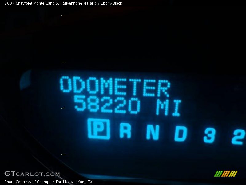 Silverstone Metallic / Ebony Black 2007 Chevrolet Monte Carlo SS
