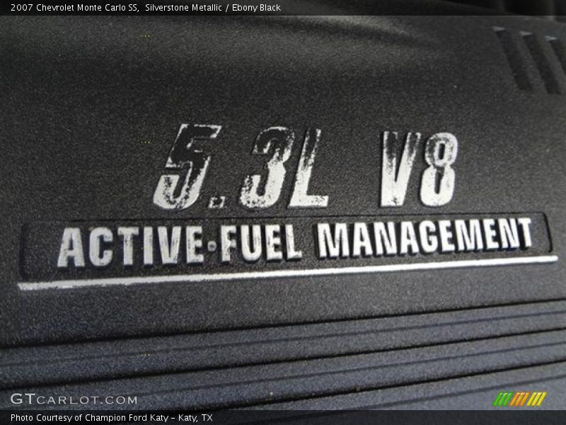 Silverstone Metallic / Ebony Black 2007 Chevrolet Monte Carlo SS
