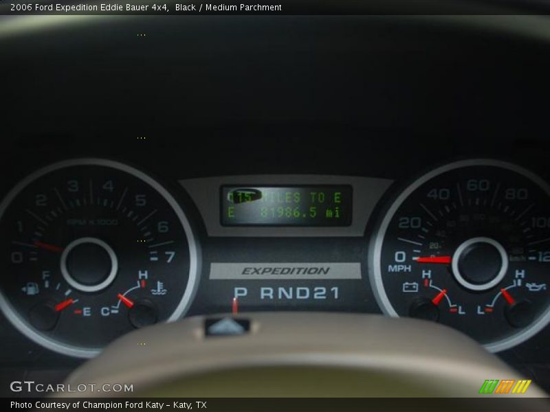 Black / Medium Parchment 2006 Ford Expedition Eddie Bauer 4x4