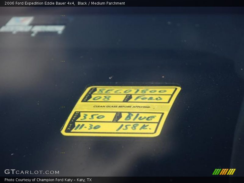 Black / Medium Parchment 2006 Ford Expedition Eddie Bauer 4x4