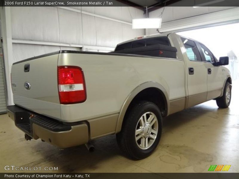 Smokestone Metallic / Tan 2006 Ford F150 Lariat SuperCrew