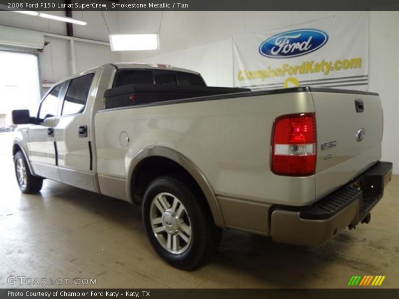 Smokestone Metallic / Tan 2006 Ford F150 Lariat SuperCrew