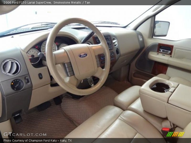 Smokestone Metallic / Tan 2006 Ford F150 Lariat SuperCrew