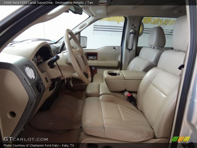 Smokestone Metallic / Tan 2006 Ford F150 Lariat SuperCrew
