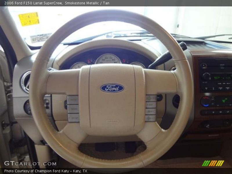 Smokestone Metallic / Tan 2006 Ford F150 Lariat SuperCrew