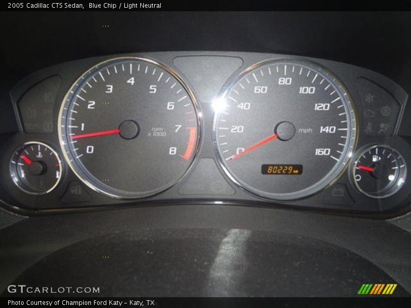 Blue Chip / Light Neutral 2005 Cadillac CTS Sedan