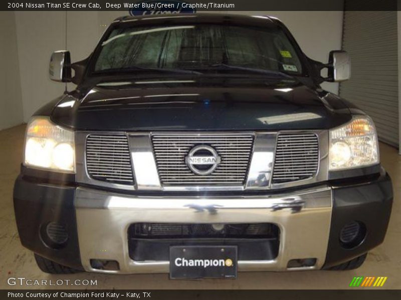 Deep Water Blue/Green / Graphite/Titanium 2004 Nissan Titan SE Crew Cab