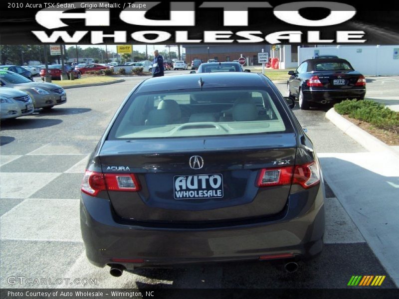 Grigio Metallic / Taupe 2010 Acura TSX Sedan