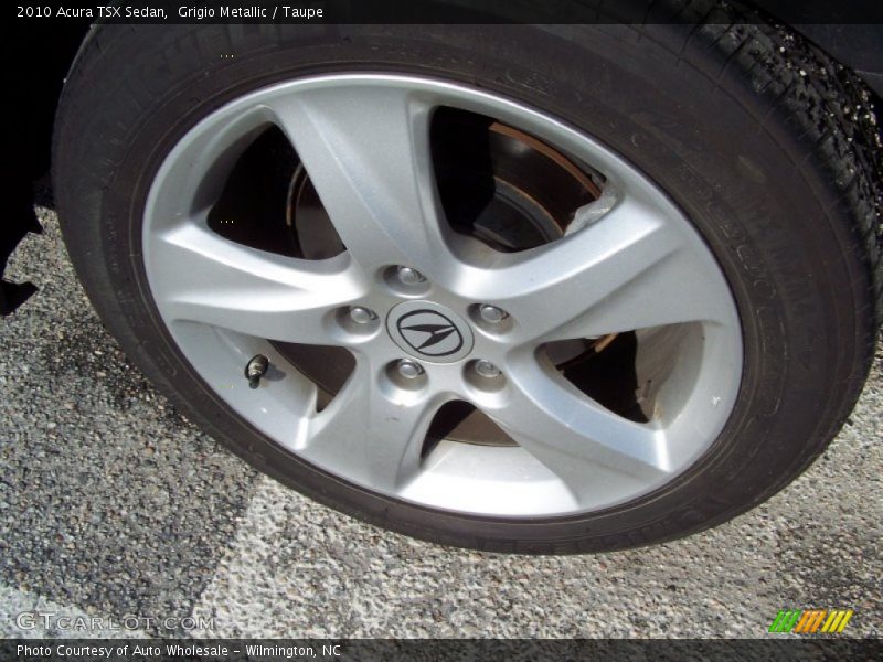 Grigio Metallic / Taupe 2010 Acura TSX Sedan