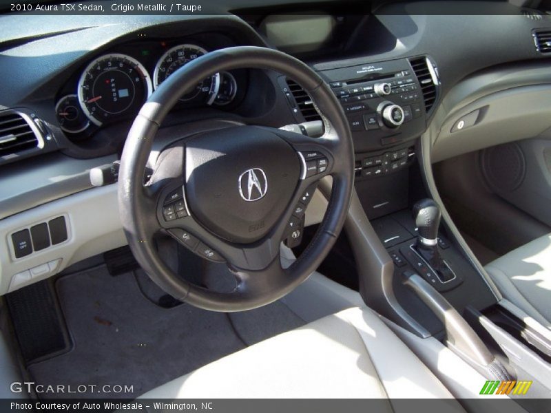 Grigio Metallic / Taupe 2010 Acura TSX Sedan