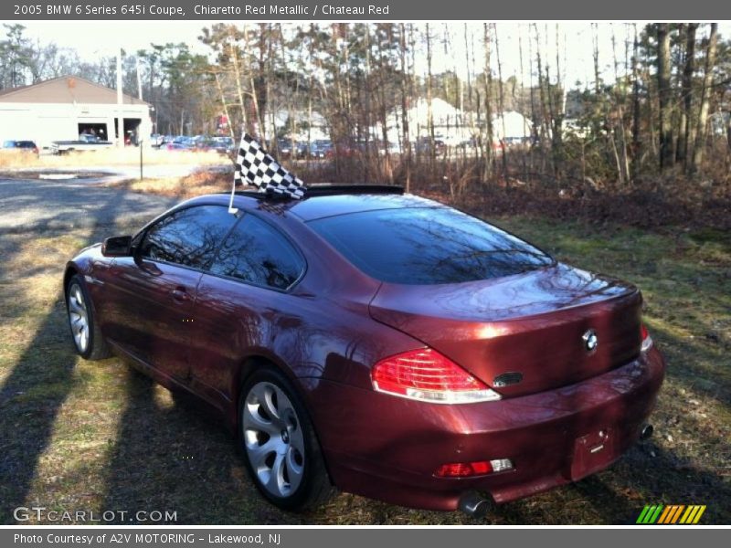 Chiaretto Red Metallic / Chateau Red 2005 BMW 6 Series 645i Coupe