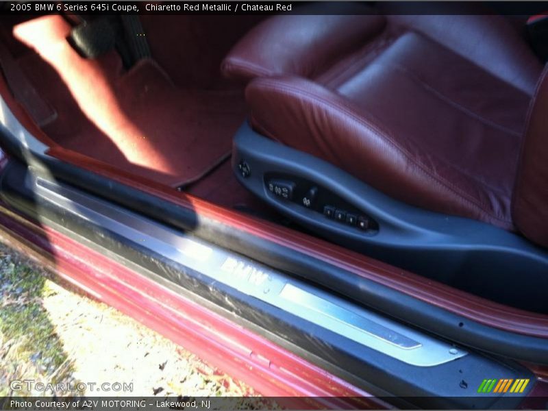 Chiaretto Red Metallic / Chateau Red 2005 BMW 6 Series 645i Coupe