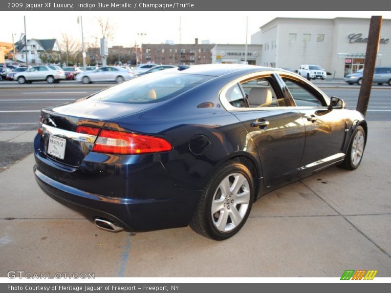 Indigo Blue Metallic / Champagne/Truffle 2009 Jaguar XF Luxury