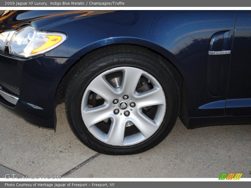 Indigo Blue Metallic / Champagne/Truffle 2009 Jaguar XF Luxury