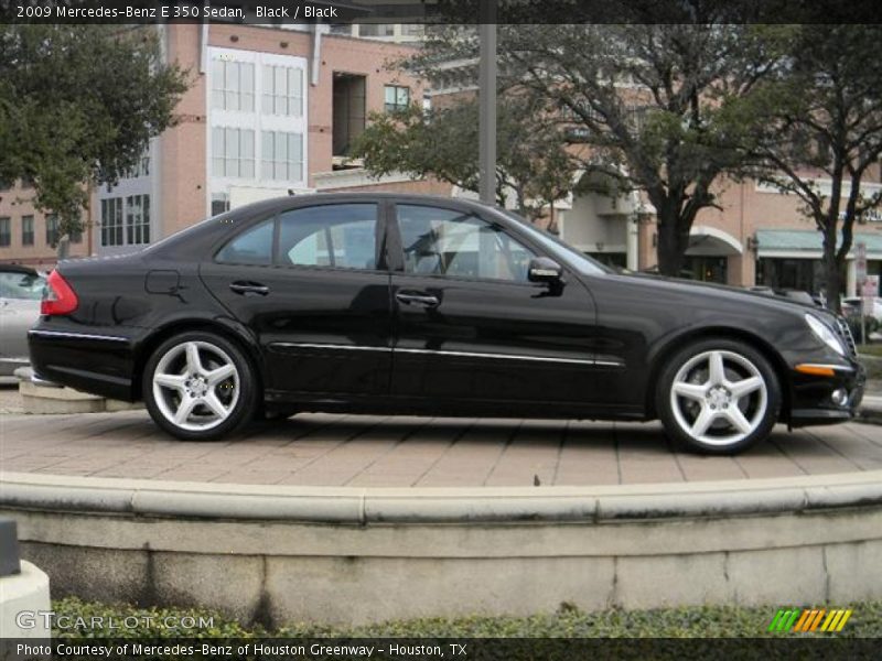 Black / Black 2009 Mercedes-Benz E 350 Sedan