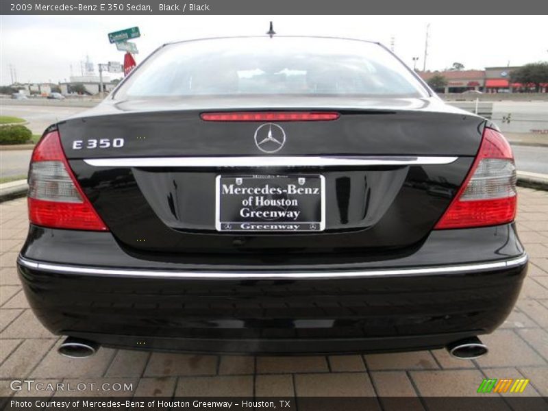 Black / Black 2009 Mercedes-Benz E 350 Sedan