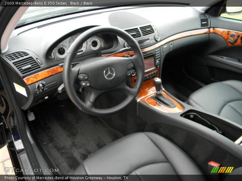Black / Black 2009 Mercedes-Benz E 350 Sedan