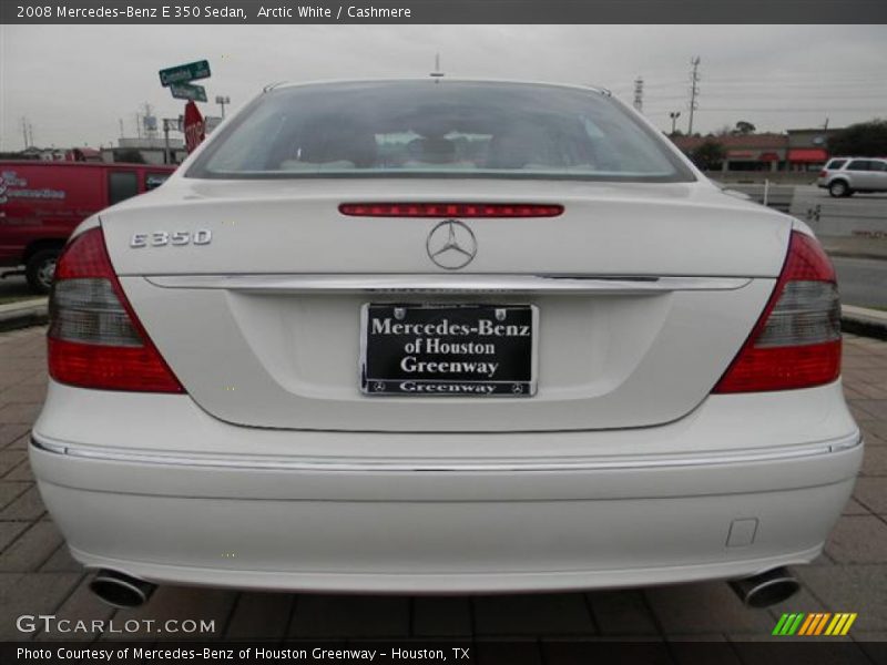 Arctic White / Cashmere 2008 Mercedes-Benz E 350 Sedan