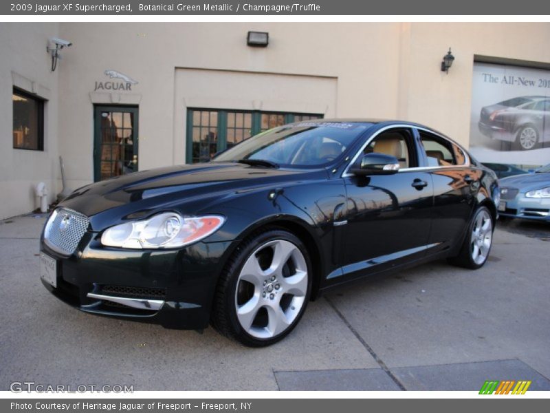 Botanical Green Metallic / Champagne/Truffle 2009 Jaguar XF Supercharged