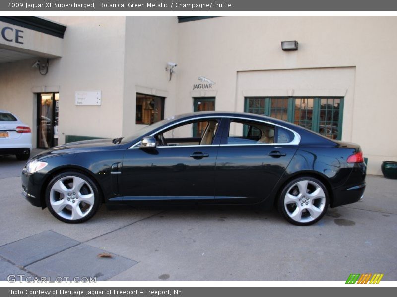Botanical Green Metallic / Champagne/Truffle 2009 Jaguar XF Supercharged