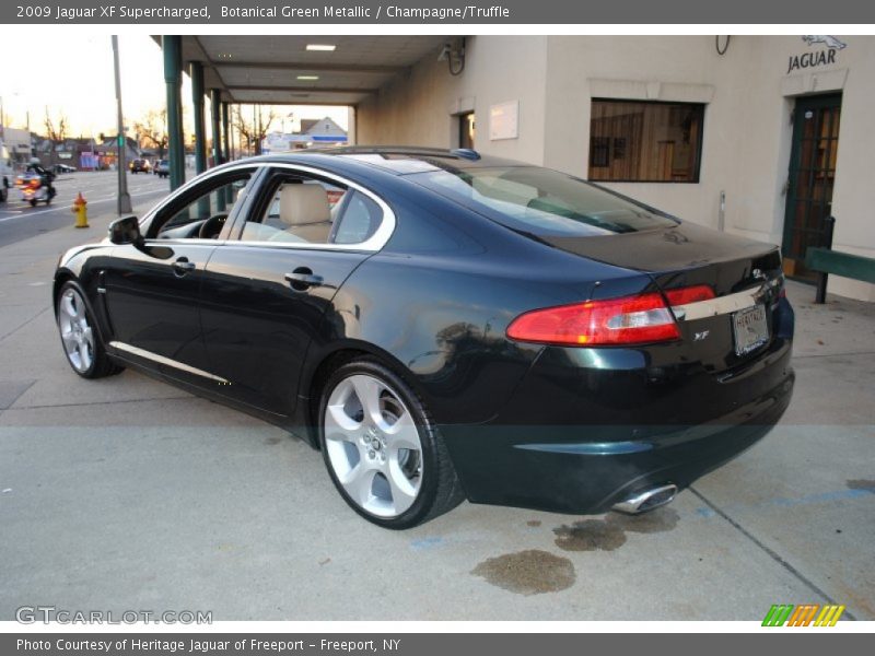 Botanical Green Metallic / Champagne/Truffle 2009 Jaguar XF Supercharged