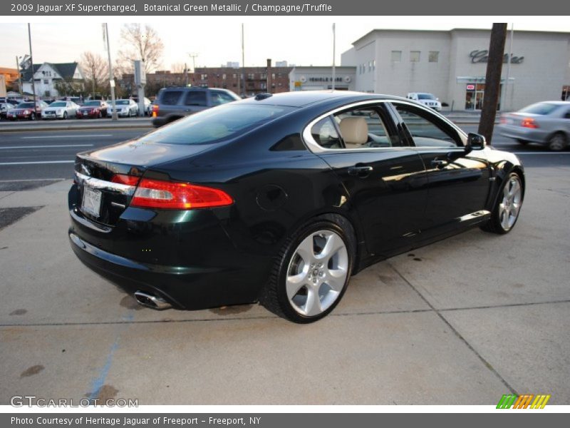 Botanical Green Metallic / Champagne/Truffle 2009 Jaguar XF Supercharged