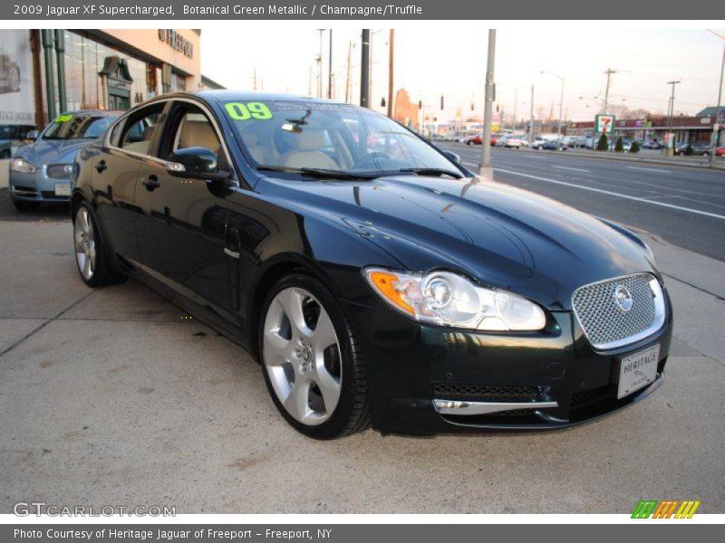 Botanical Green Metallic / Champagne/Truffle 2009 Jaguar XF Supercharged
