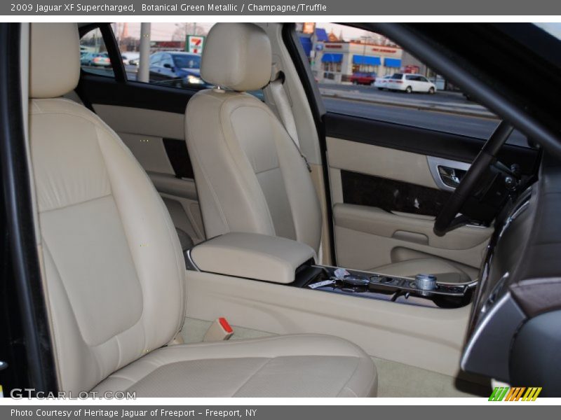 Botanical Green Metallic / Champagne/Truffle 2009 Jaguar XF Supercharged