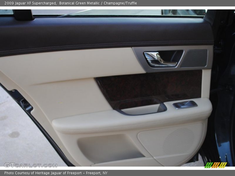 Botanical Green Metallic / Champagne/Truffle 2009 Jaguar XF Supercharged