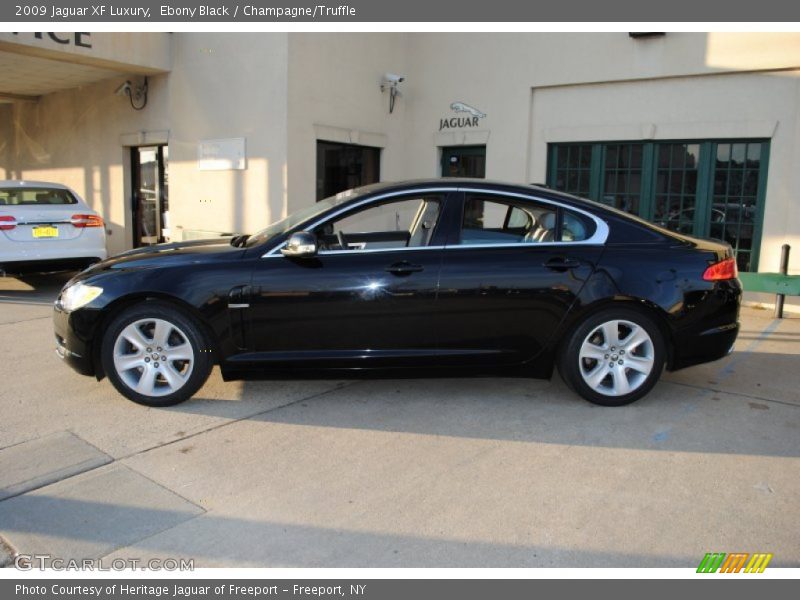 Ebony Black / Champagne/Truffle 2009 Jaguar XF Luxury