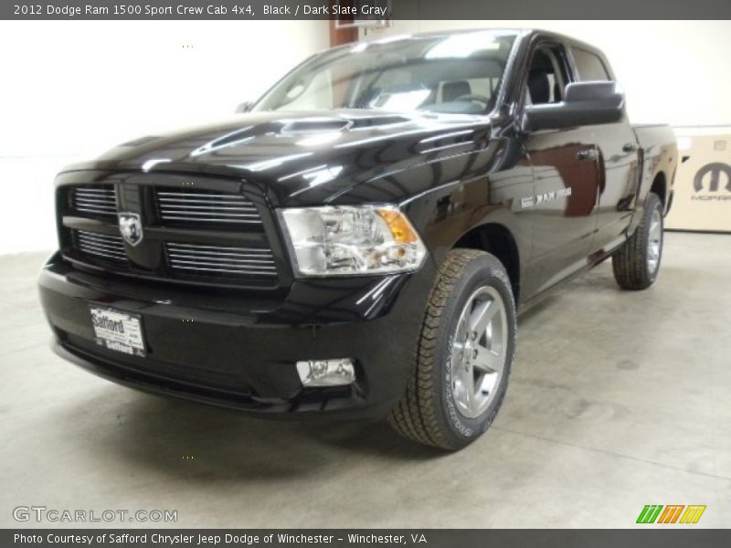 Black / Dark Slate Gray 2012 Dodge Ram 1500 Sport Crew Cab 4x4