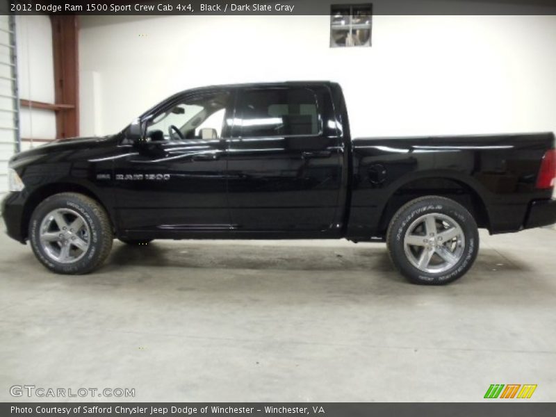 Black / Dark Slate Gray 2012 Dodge Ram 1500 Sport Crew Cab 4x4