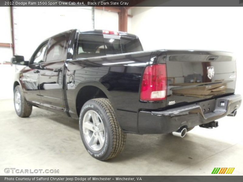 Black / Dark Slate Gray 2012 Dodge Ram 1500 Sport Crew Cab 4x4