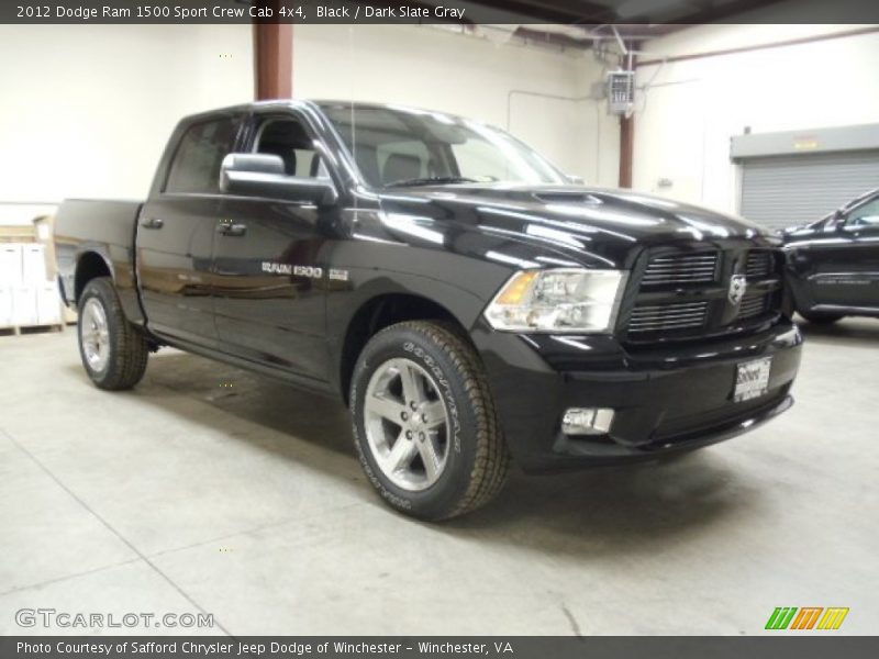 Black / Dark Slate Gray 2012 Dodge Ram 1500 Sport Crew Cab 4x4