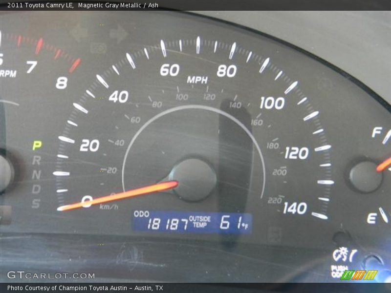 Magnetic Gray Metallic / Ash 2011 Toyota Camry LE