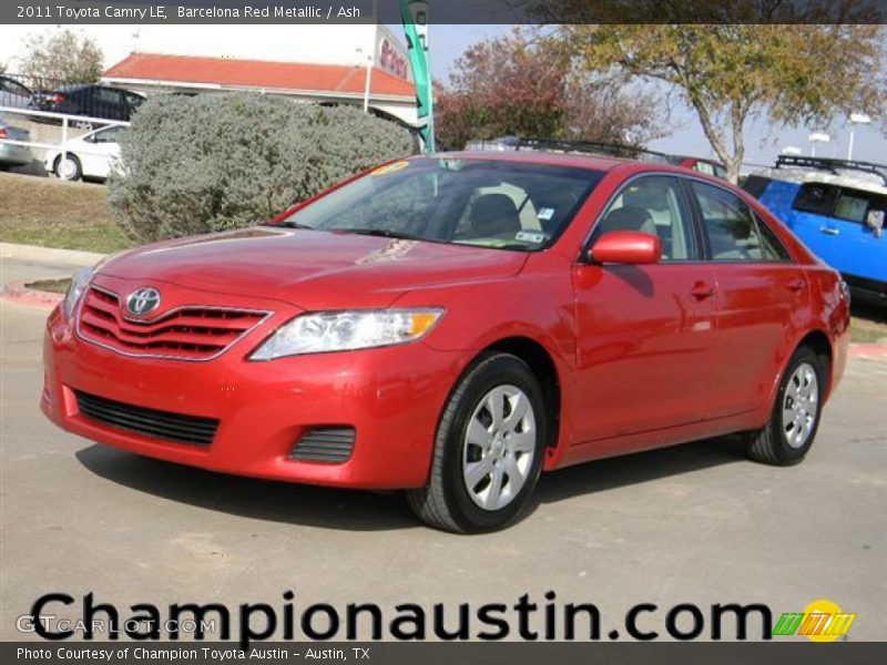 Barcelona Red Metallic / Ash 2011 Toyota Camry LE
