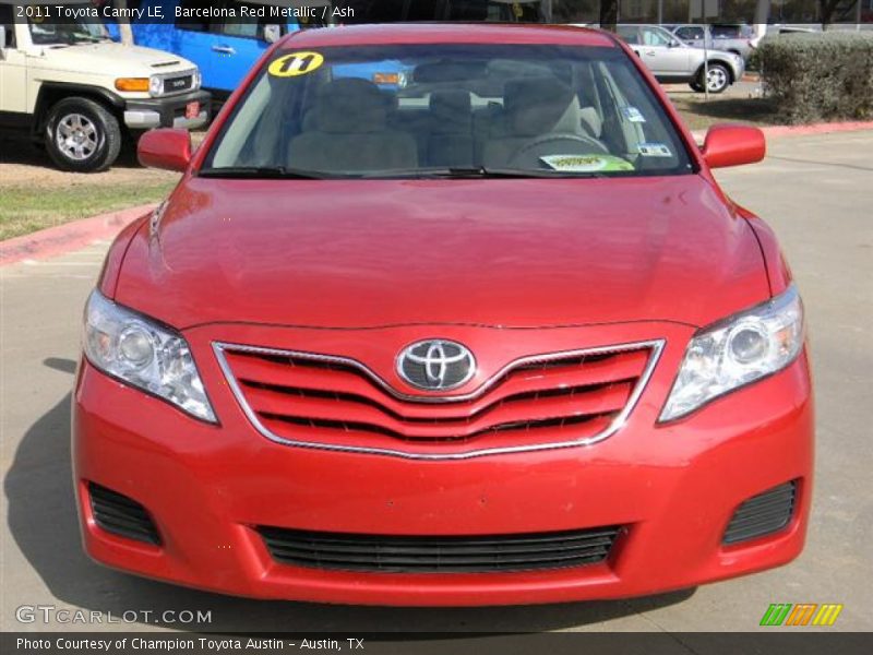 Barcelona Red Metallic / Ash 2011 Toyota Camry LE
