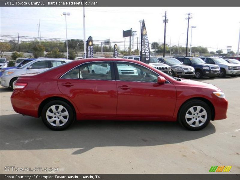 Barcelona Red Metallic / Ash 2011 Toyota Camry LE