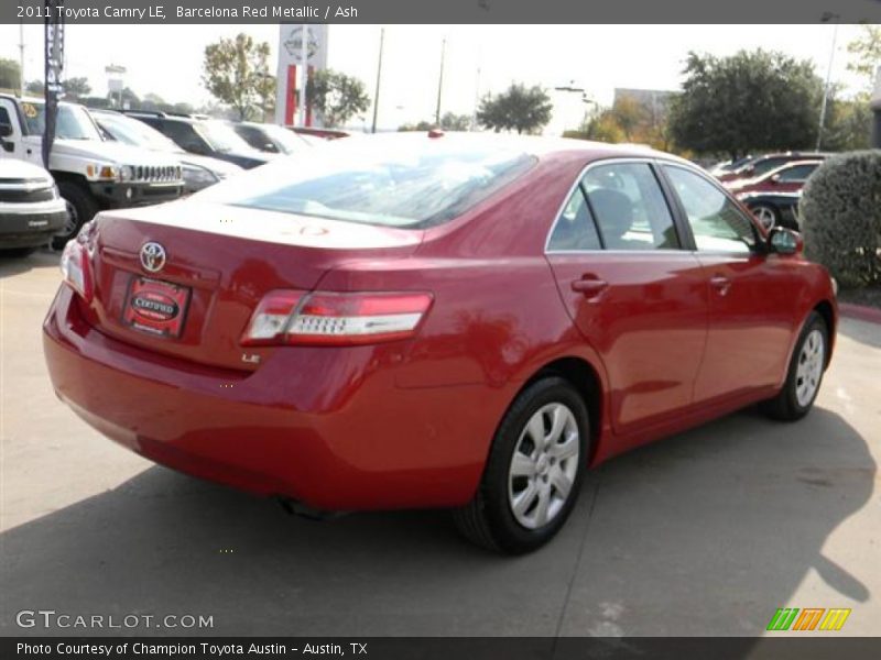 Barcelona Red Metallic / Ash 2011 Toyota Camry LE