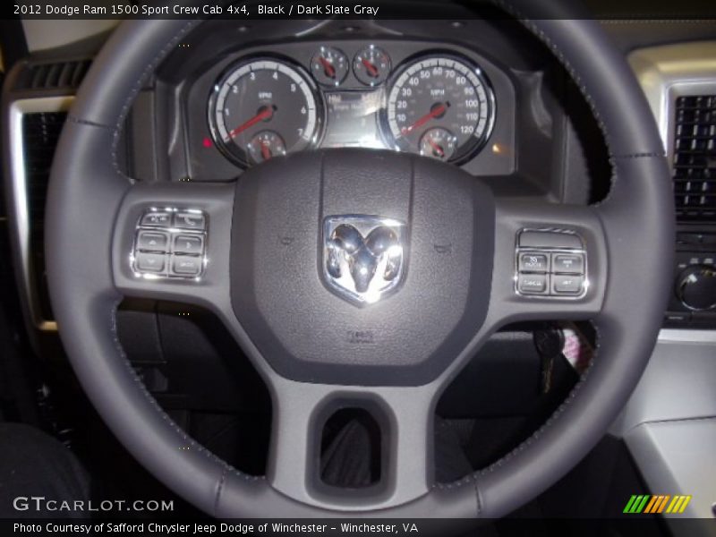 Black / Dark Slate Gray 2012 Dodge Ram 1500 Sport Crew Cab 4x4