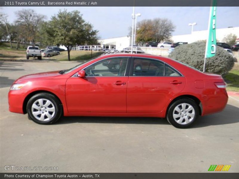 Barcelona Red Metallic / Ash 2011 Toyota Camry LE