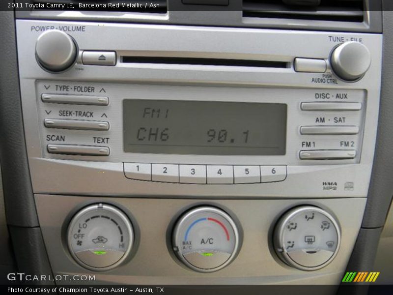 Barcelona Red Metallic / Ash 2011 Toyota Camry LE