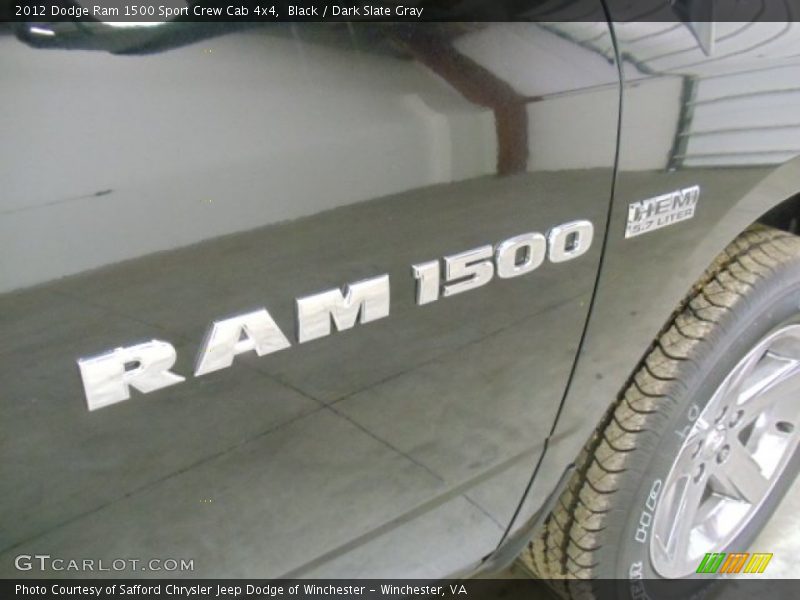 Black / Dark Slate Gray 2012 Dodge Ram 1500 Sport Crew Cab 4x4