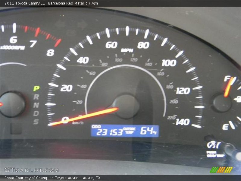 Barcelona Red Metallic / Ash 2011 Toyota Camry LE