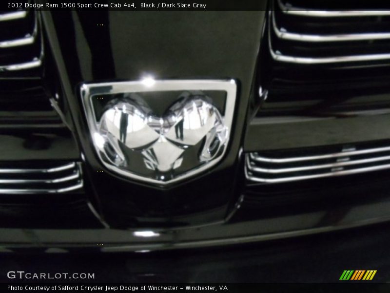 Black / Dark Slate Gray 2012 Dodge Ram 1500 Sport Crew Cab 4x4