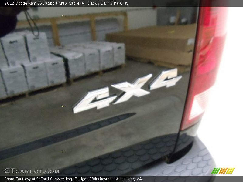 Black / Dark Slate Gray 2012 Dodge Ram 1500 Sport Crew Cab 4x4