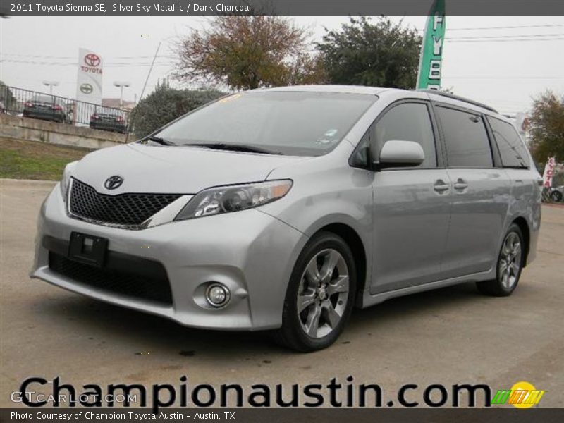 Silver Sky Metallic / Dark Charcoal 2011 Toyota Sienna SE