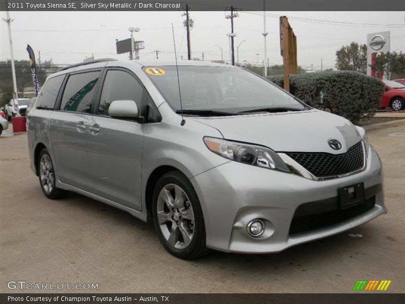 Silver Sky Metallic / Dark Charcoal 2011 Toyota Sienna SE